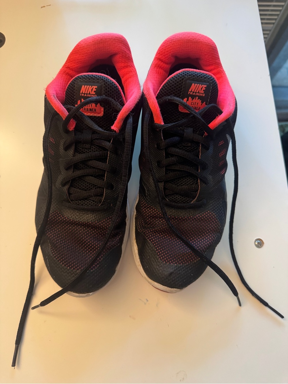 Nike Black and Pink Training Shoes